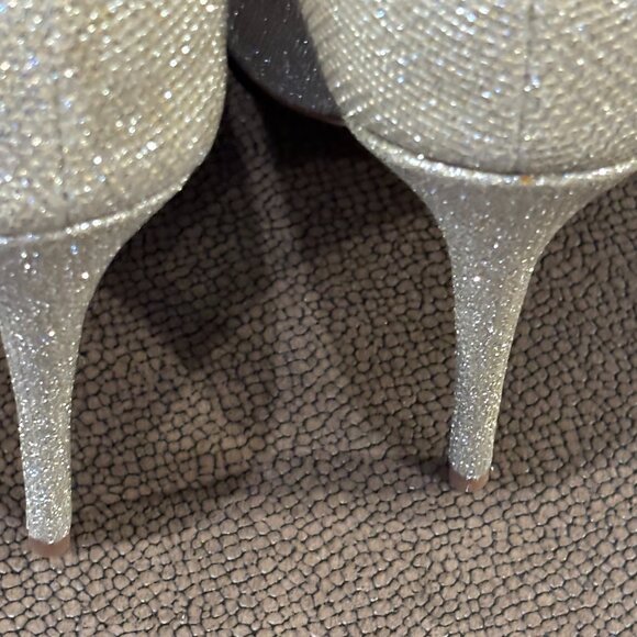 Sam Edelman Hazel pointed toe pump gold mesh Heel - Picture 11 of 14